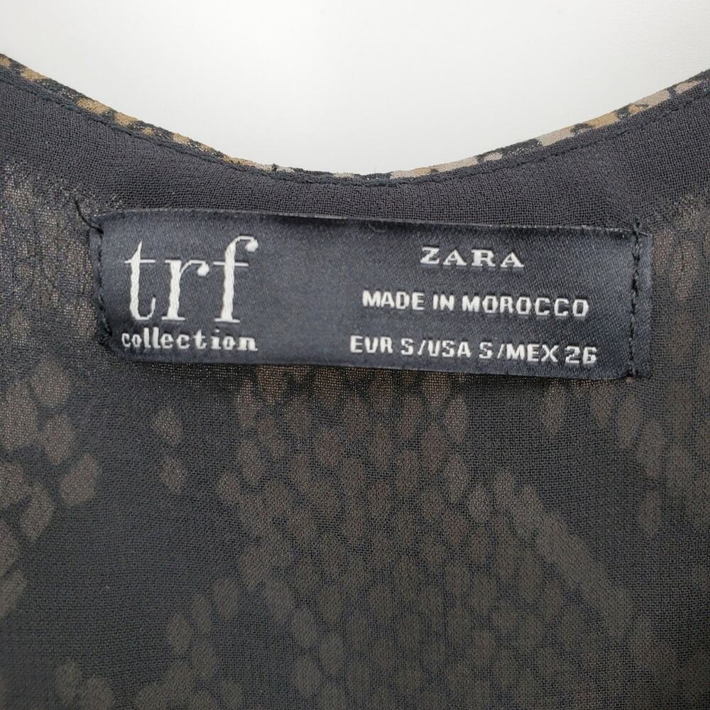 Zara Snake Print Sheer strappy tank sz small - Picture 6 of 11